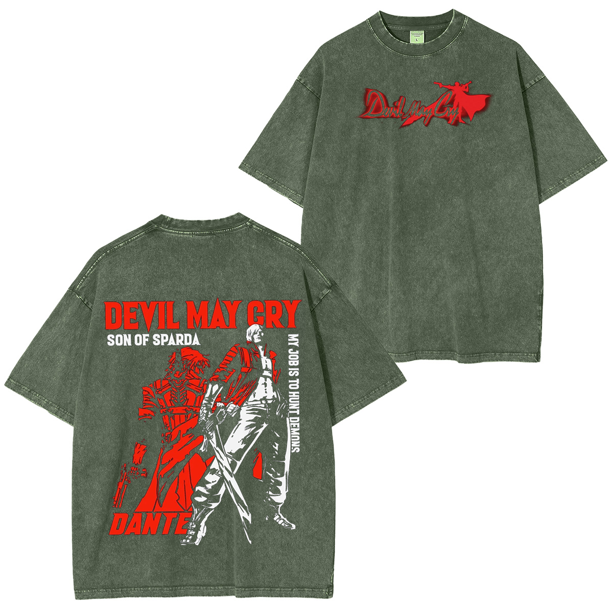 Devil May Cry Dante Vintage Washed T-shirt/Crewneck/Hoodie