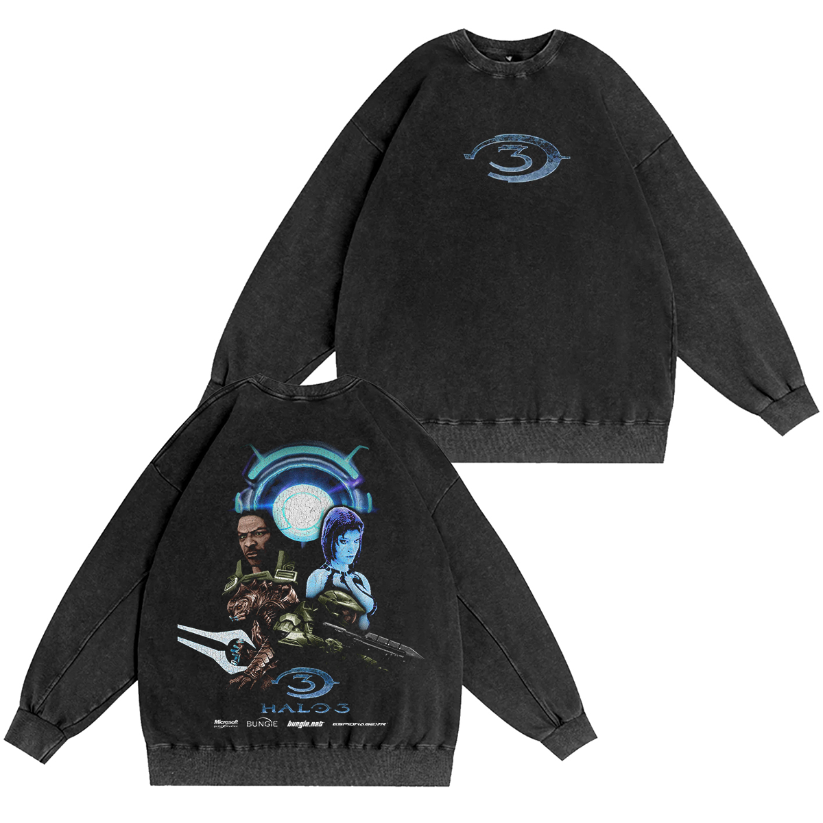Halo 3 Vintage Washed T-shirt/Crewneck/Hoodie