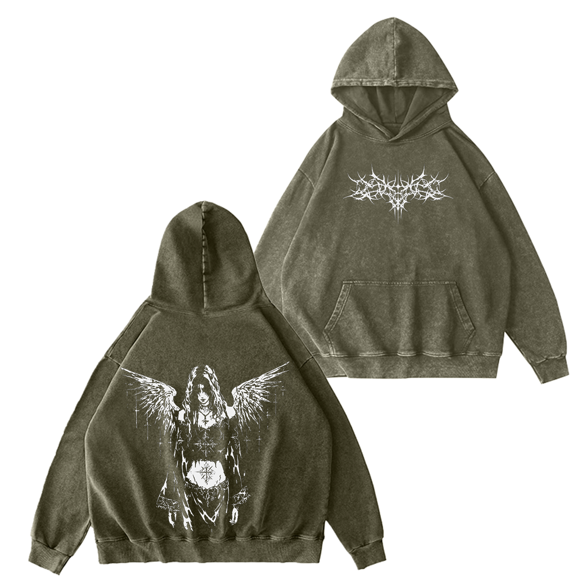 Angel Wings Vintage Washed T-shirt/Crewneck/Hoodie