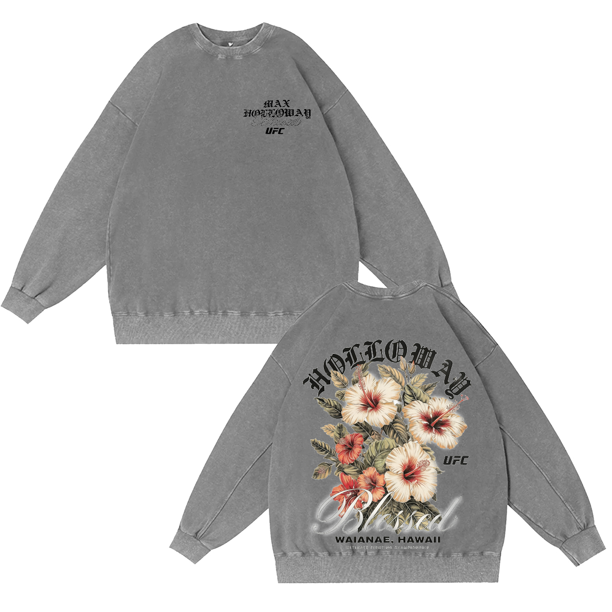 Max Holloway Lei Vintage Washed T-shirt/Crewneck/Hoodie