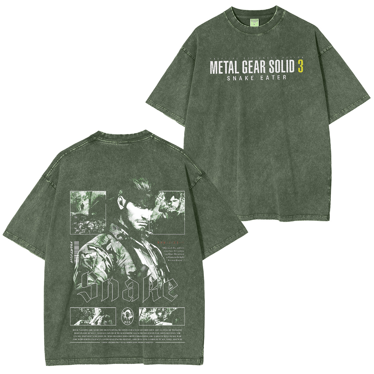 Metal Gear Vintage Washed T-shirt/Crewneck/Hoodie
