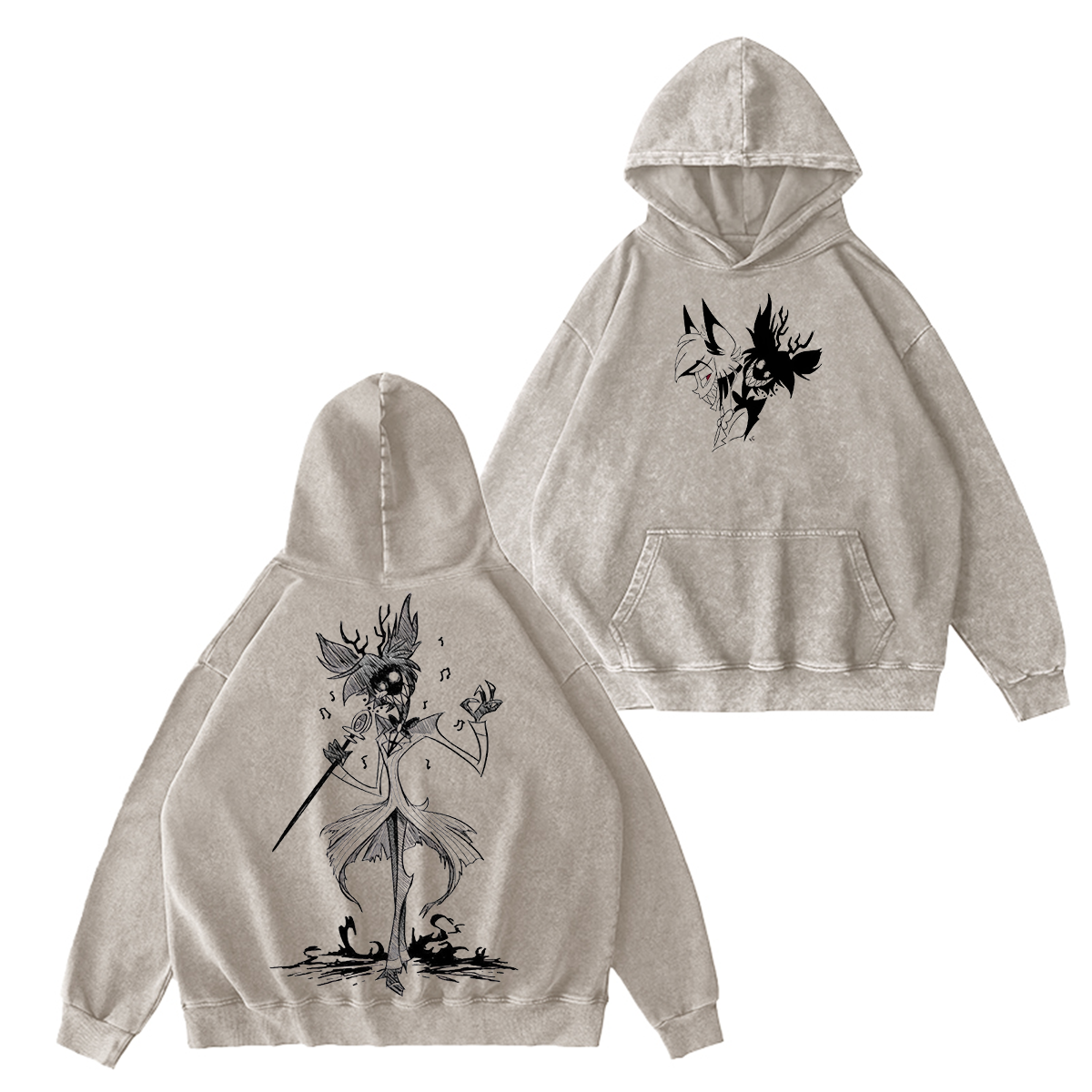 Hazbin Hotel RED ALASTOR Oversized Unisex T-shirt/Crewneck/Hoodie