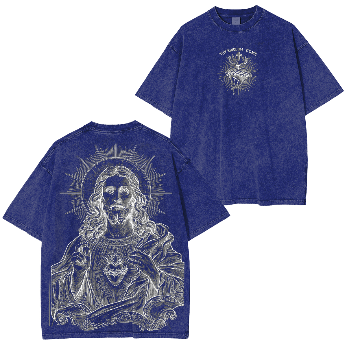 Sacred Heart of Jesus Vintage Washed T-shirt/Crewneck/Hoodie