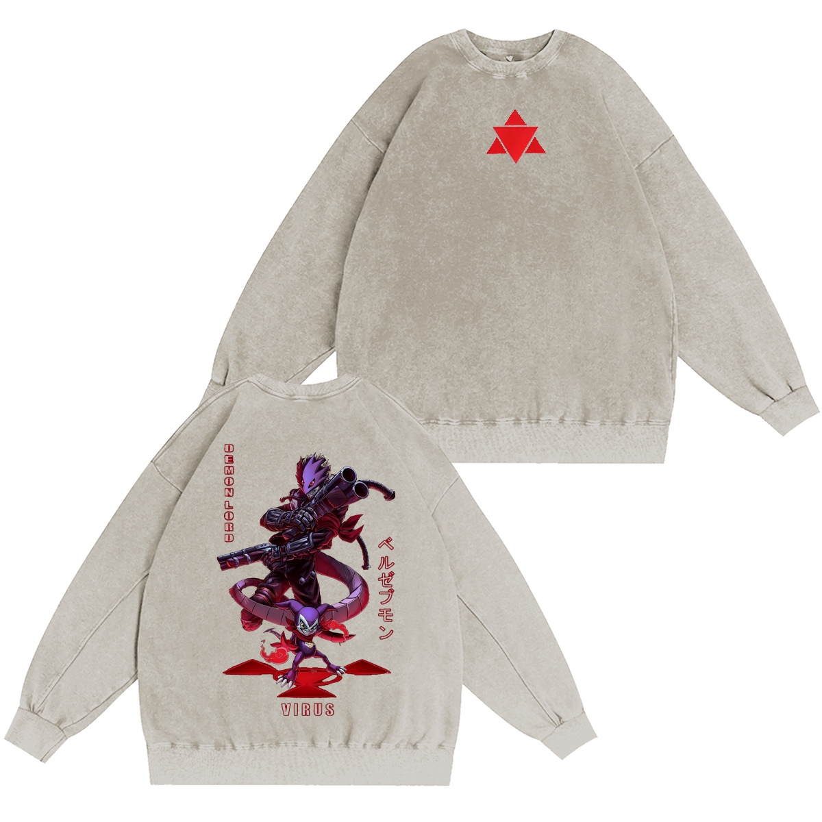 Digimon Vintage Washed T-shirt/Crewneck/Hoodie