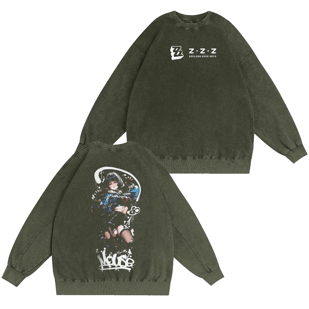 Zenless zone zero zzz Vintage Washed T-shirt/Crewneck/Hoodie