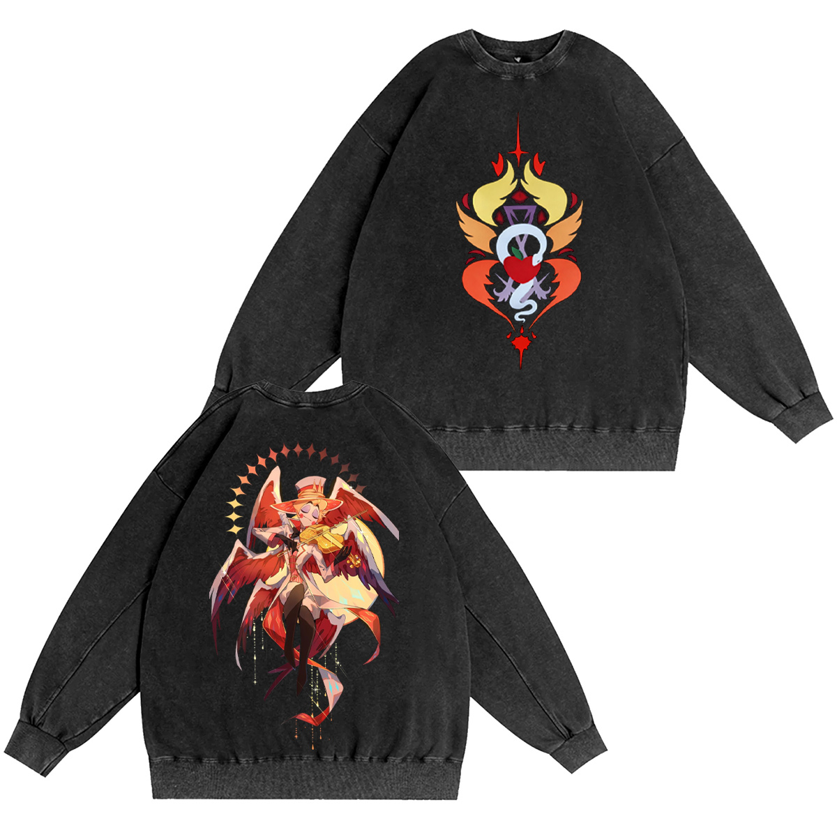 Charlie x Lucifer Hazbin Hotel Washed T-shirt/Crewneck/Hoodie