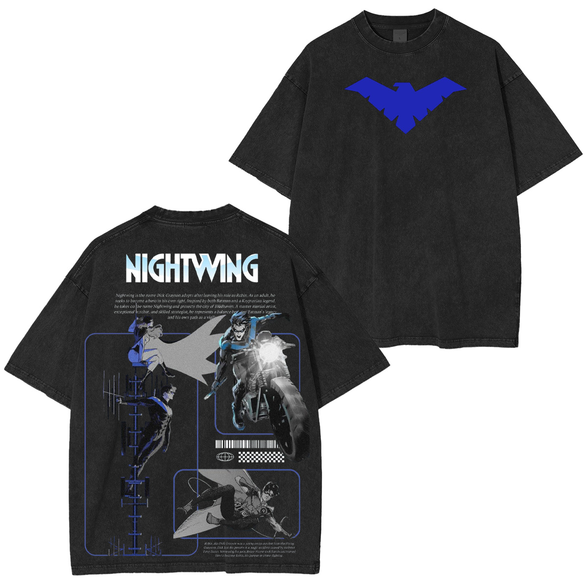 Nightwing Washed T-shirt/Crewneck/Hoodie