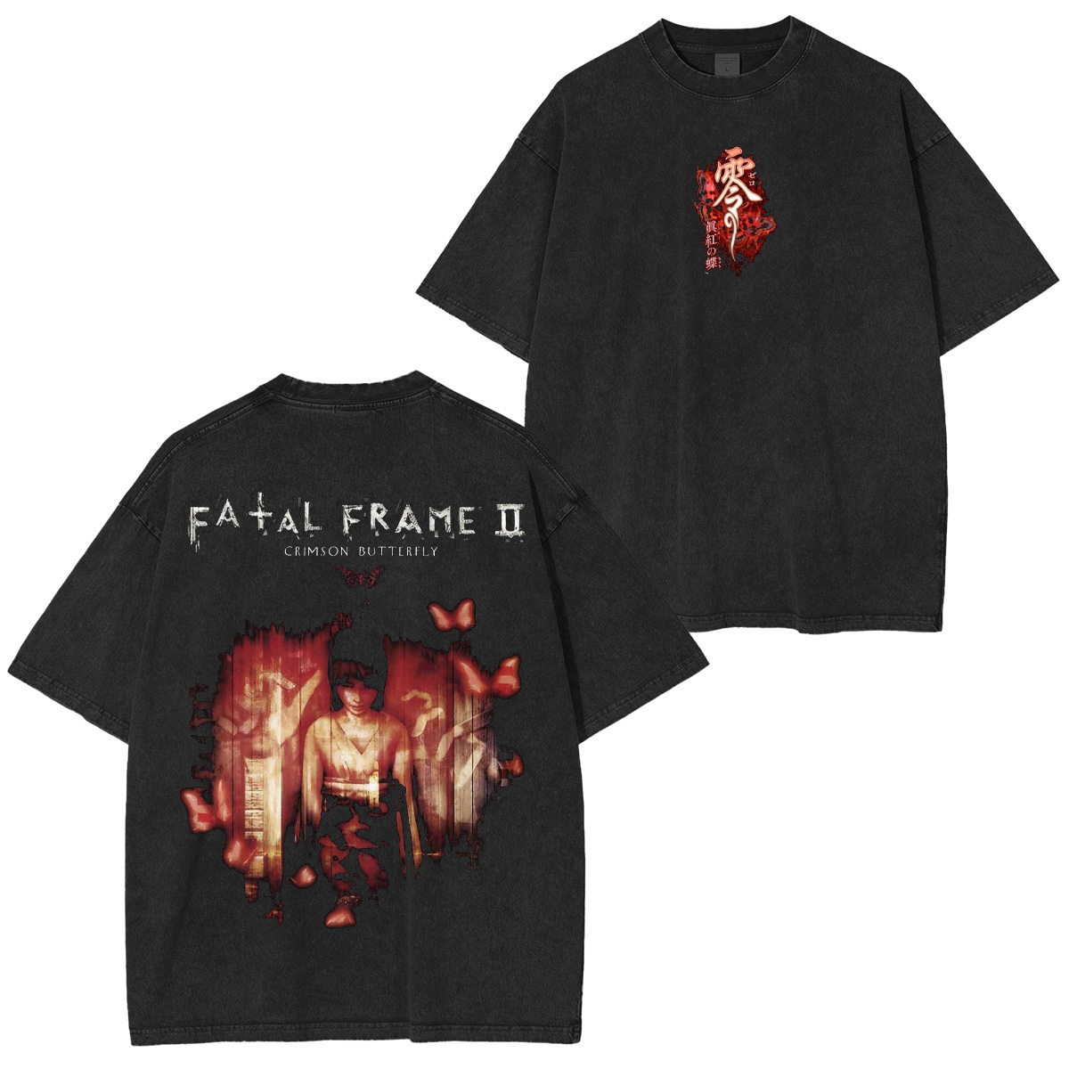 Fatal Frame II: Crimson Butterfly Washed T-shirt/Crewneck/Hoodie