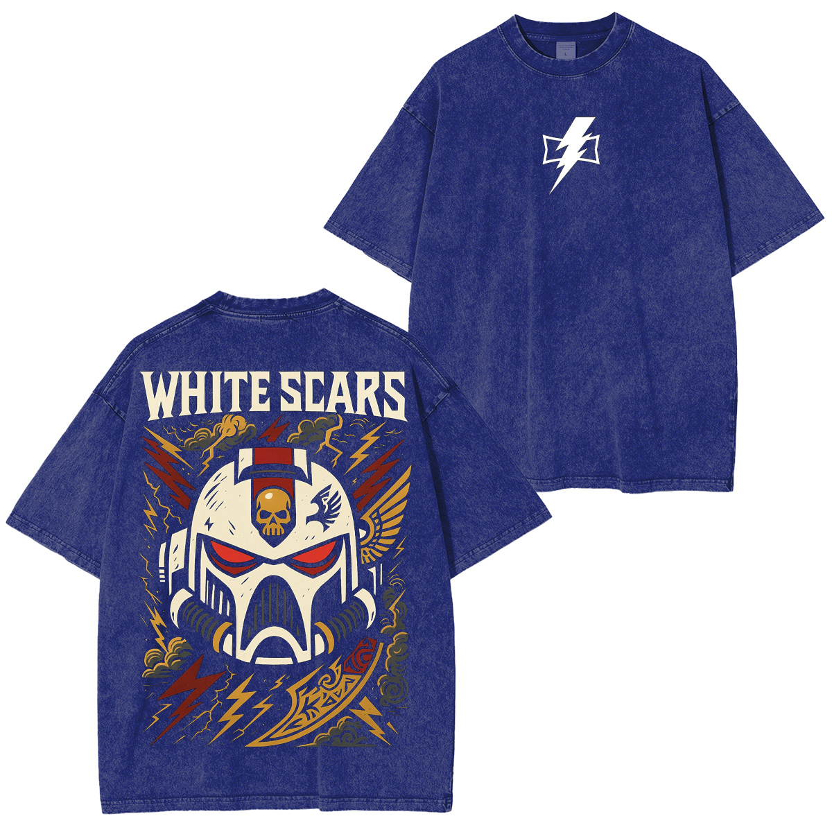 White Scars Warhammer 40K Vintage Washed T-shirt/Crewneck/Hoodie