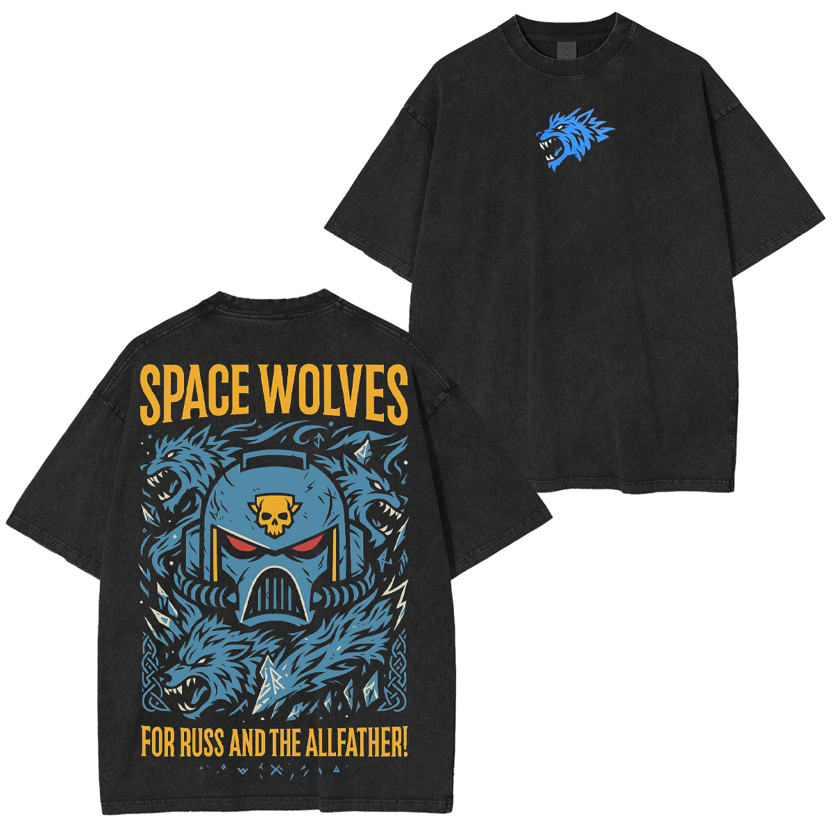 Space Wolves Warhammer 40k Vintage Washed T-shirt/Crewneck/Hoodie