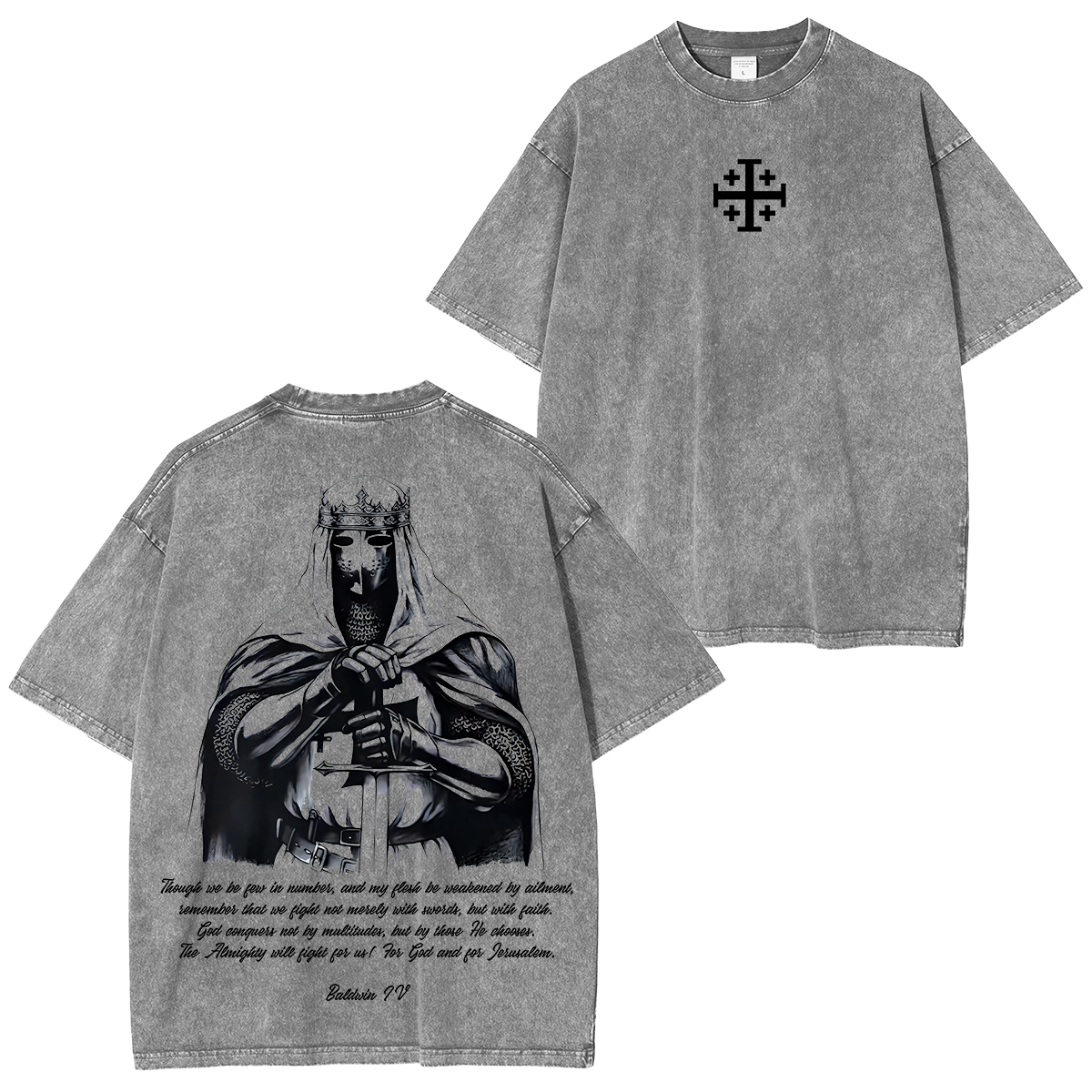 Crusader Knight Washed T-shirt/Crewneck/Hoodie