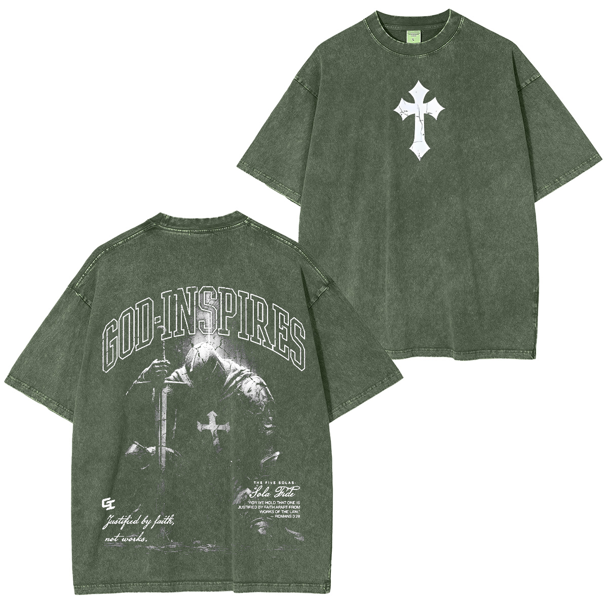 The Five Solas: Sola Fide' Washed T-shirt/Crewneck/Hoodie