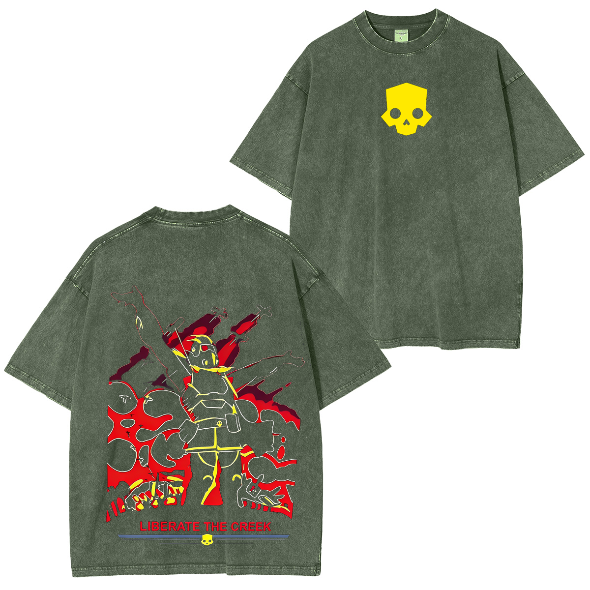 Helldivers 2 Unisex Washed T-shirt/Crewneck/Hoodie