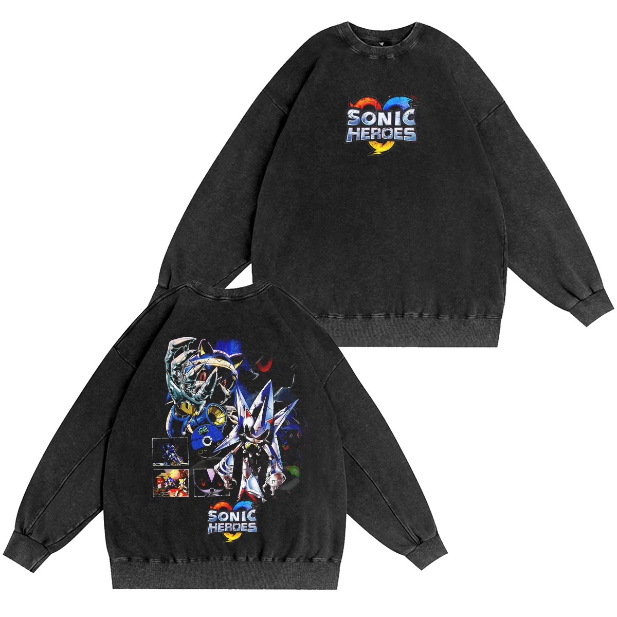 Video Games 'Sonic Heroes: Neo Metal Sonic' Unisex Washed T-shirt/Crewneck/Hoodie