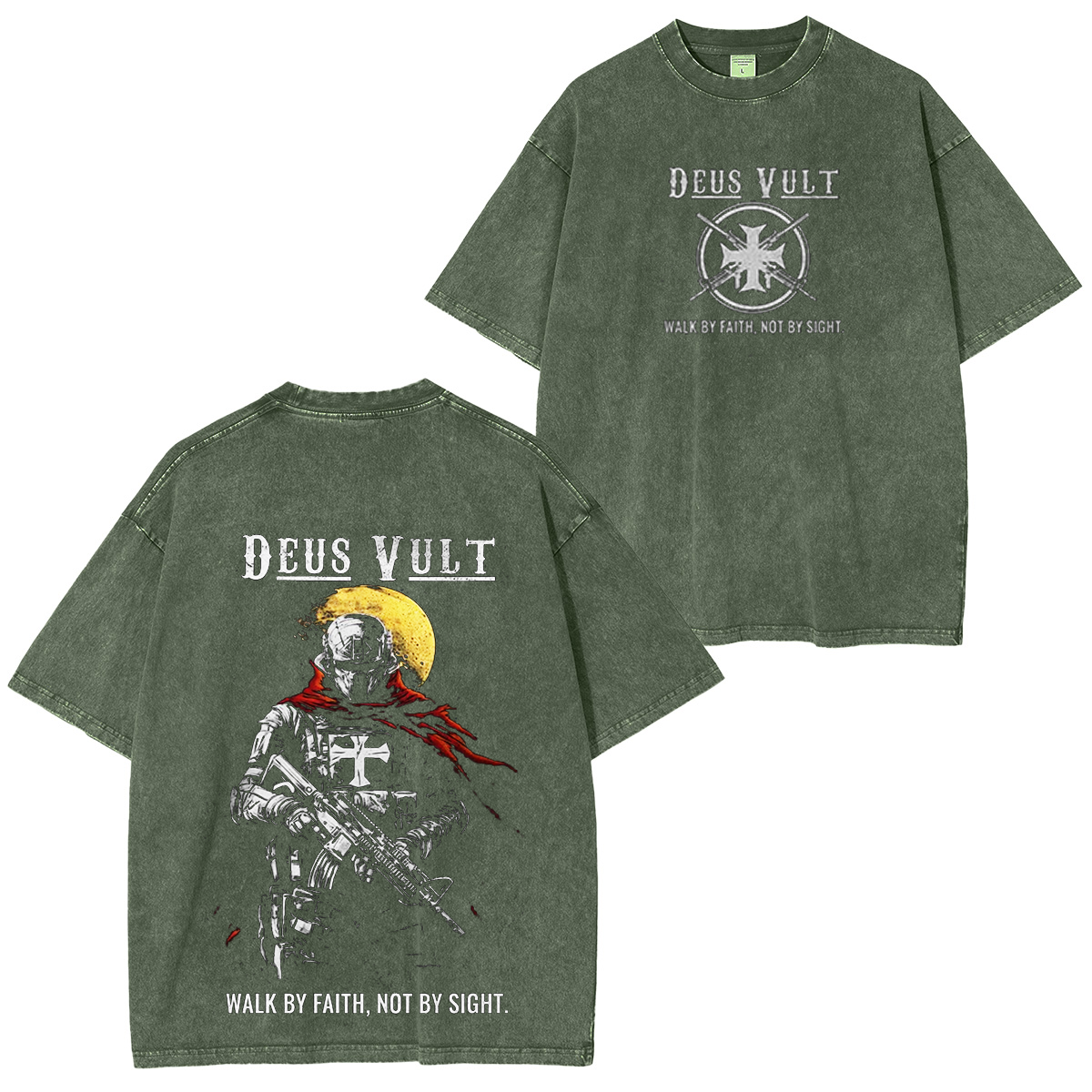 Deus Vult Unisex Washed T-shirt/Crewneck/Hoodie