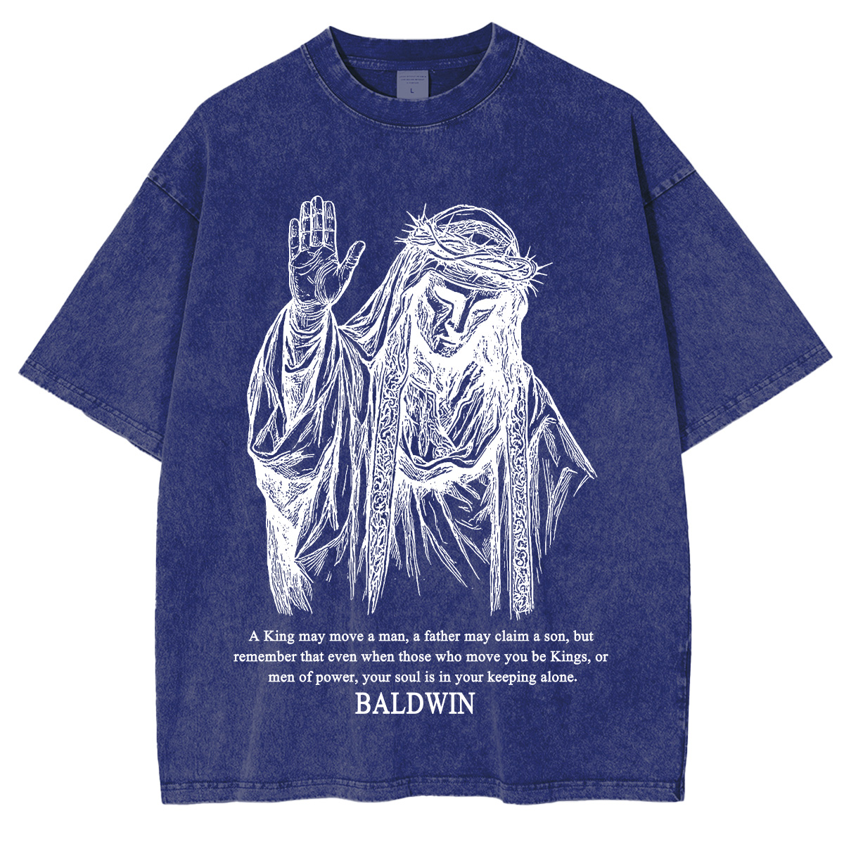 Baldwin IV never gave in to illness King of Jerusalem Washed Unisex T-Shirt