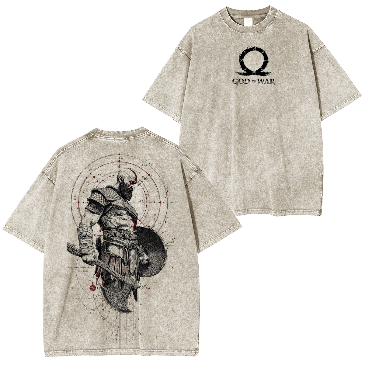 God of War Washed T-shirt/Crewneck/Hoodie