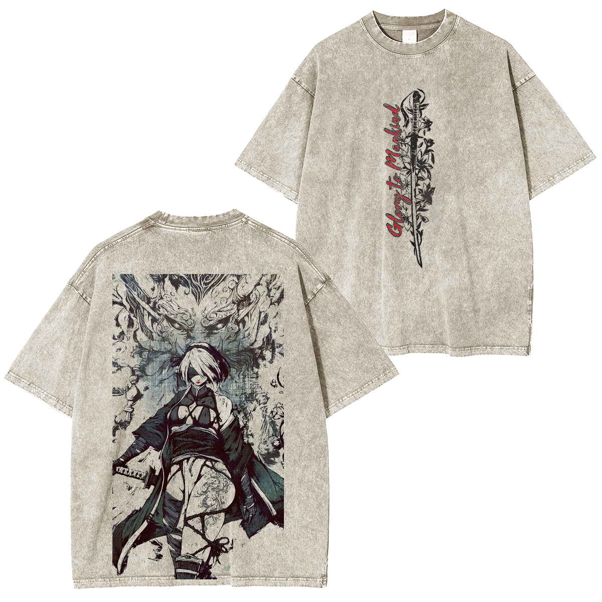 NieR: Automata Vintage Washed T-shirt/Crewneck/Hoodie