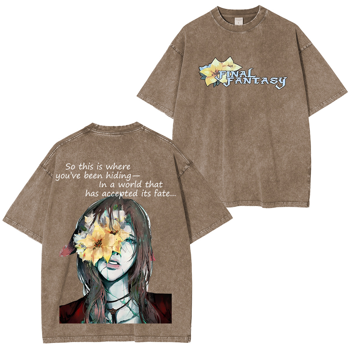 Final Fantasy Game Washed T-shirt/Crewneck/Hoodie