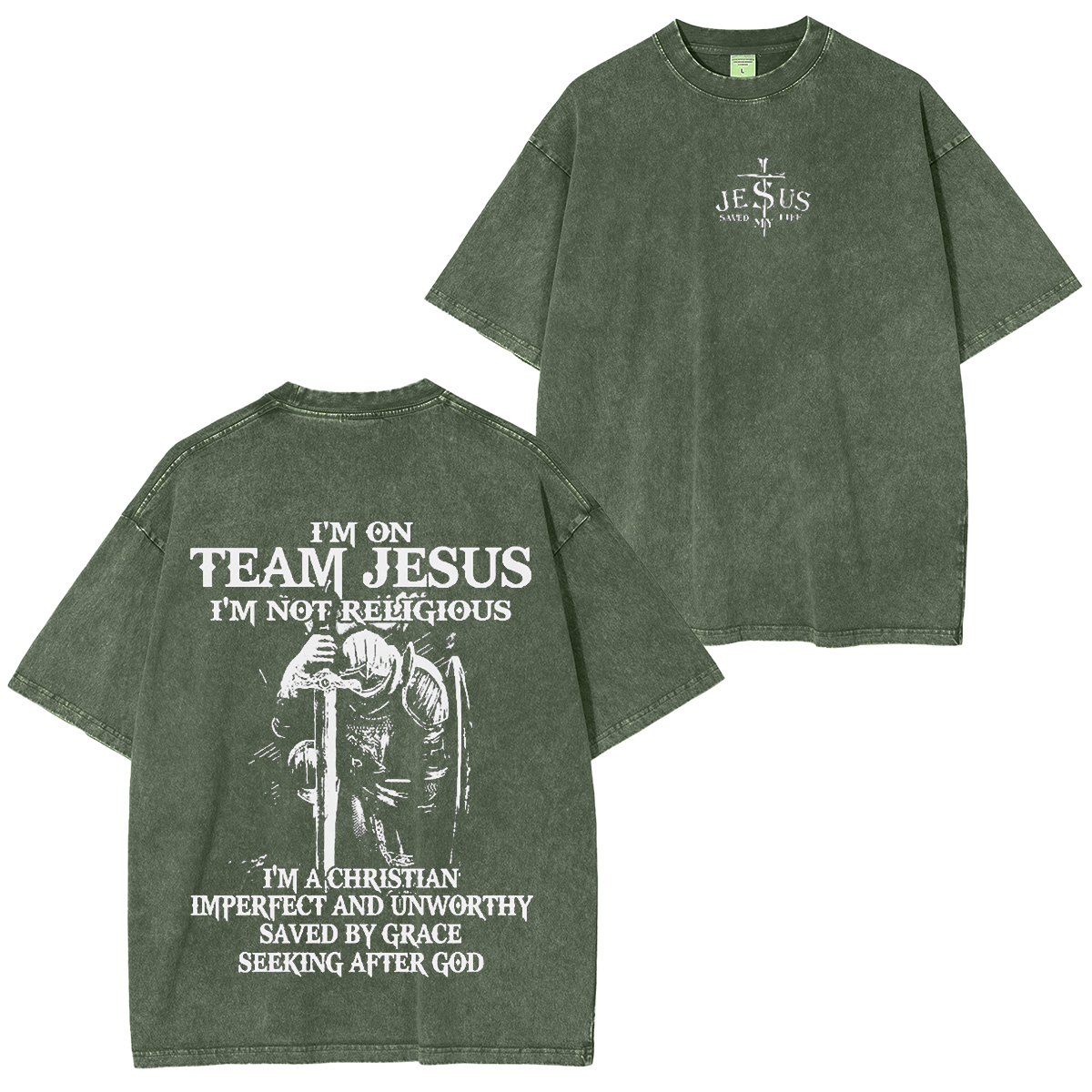 Team Jesus Unisex Washed T-shirt/Crewneck/Hoodie