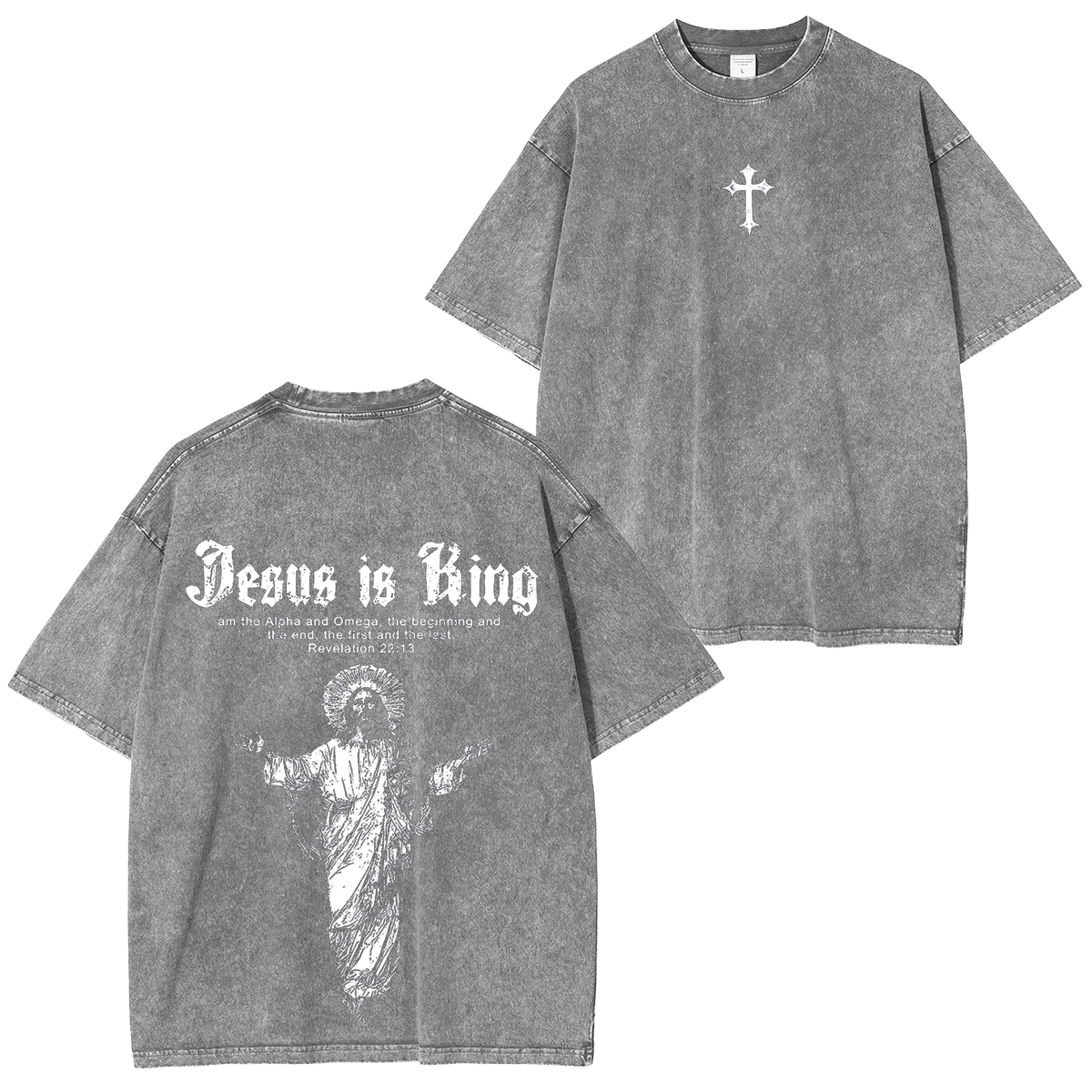 Jesus Is King Vintage Game Washed Unisex T-Shirt
