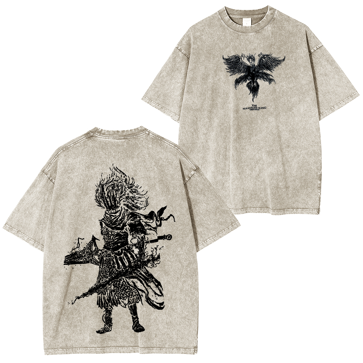 Nameless King Dark Souls Vintage Washed Unisex T-Shirt