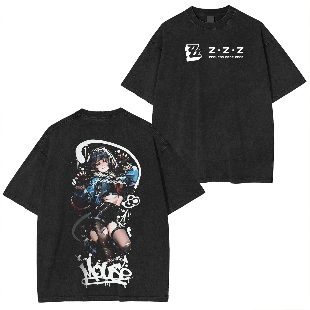 Zenless zone zero zzz Vintage Washed T-shirt/Crewneck/Hoodie