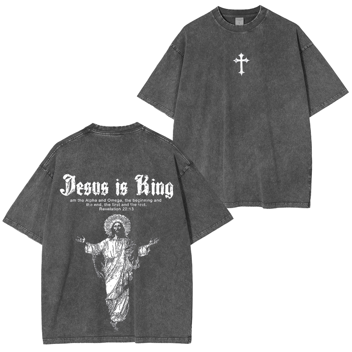 Jesus Is King Vintage Game Washed Unisex T-Shirt