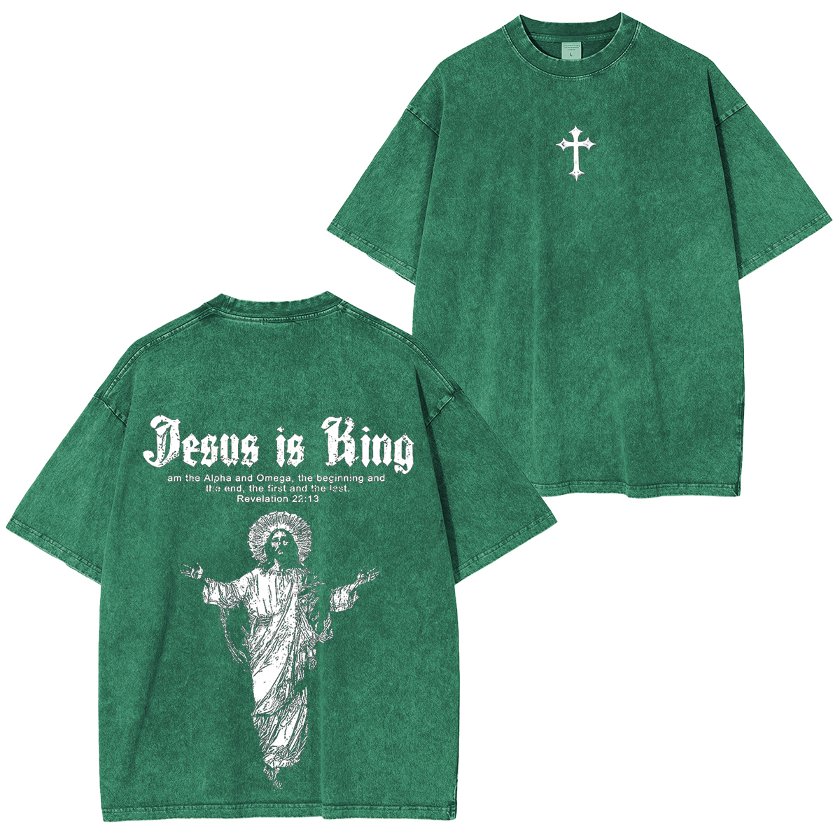 Jesus Is King Vintage Game Washed Unisex T-Shirt