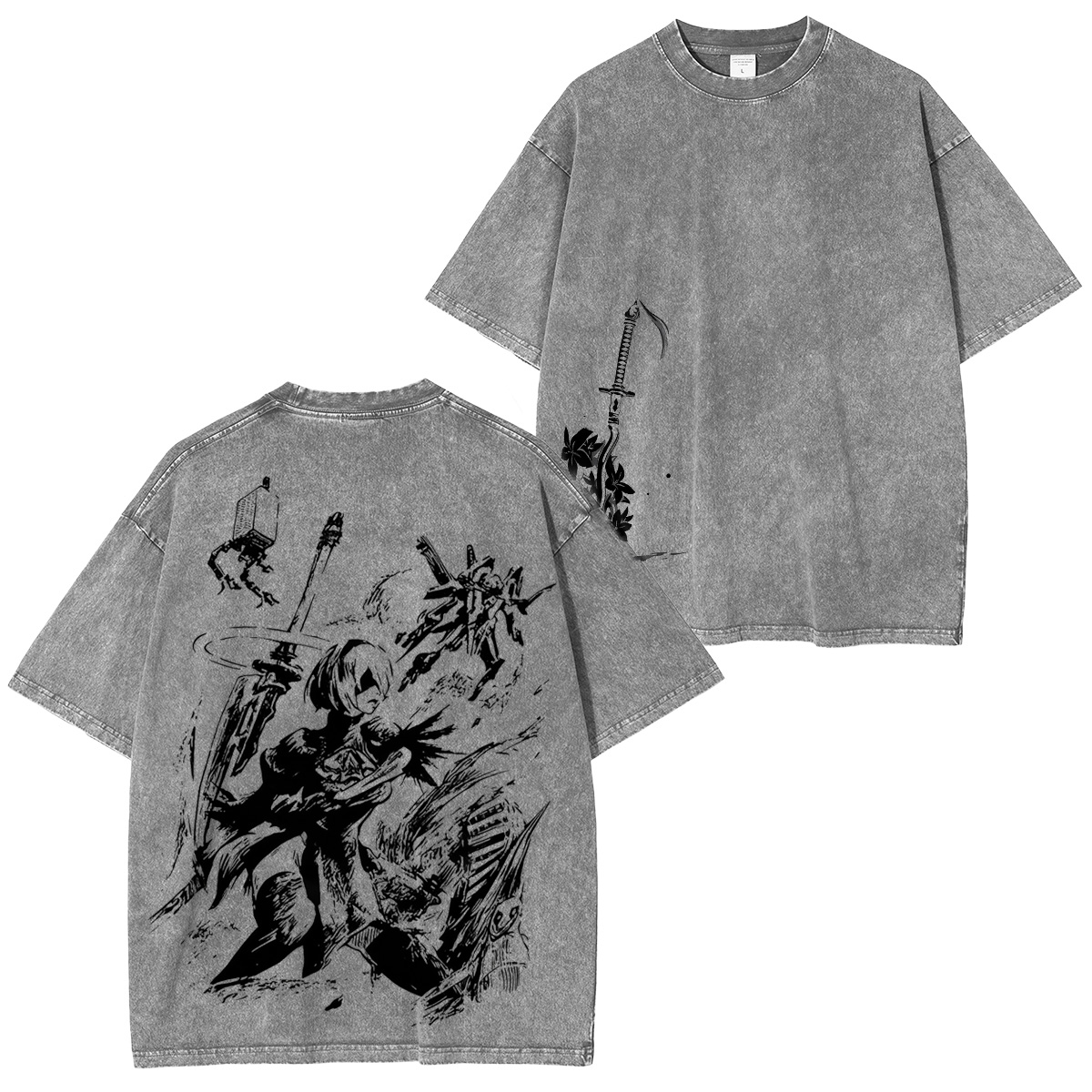 NieR: Automata 2bedit Vintage Washed T-shirt/Crewneck/Hoodie