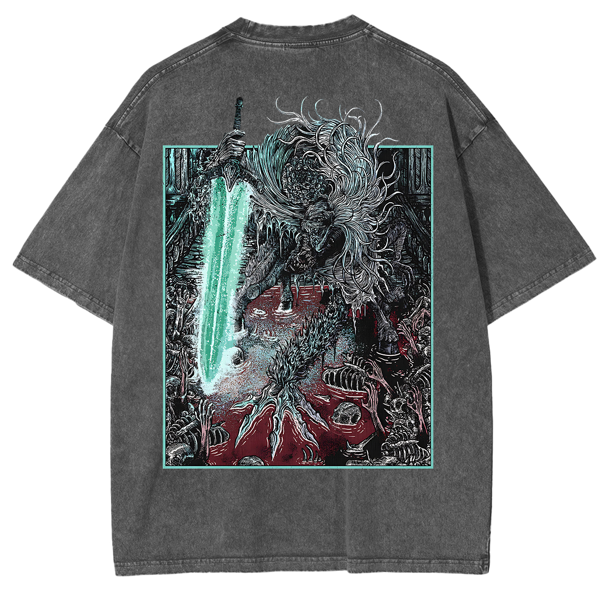 Bloodborne Ludwig The Accursed Holy Blade Grim Unisex Washed T-Shirt