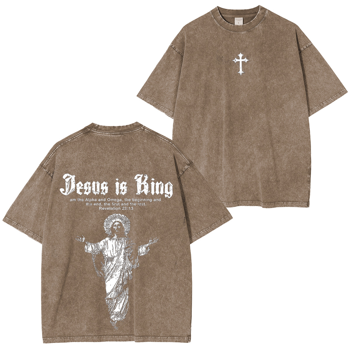 Jesus Is King Vintage Game Washed Unisex T-Shirt