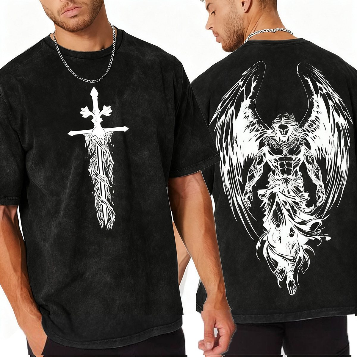 Archangelmichael Jesus War Vintage Washed Unisex T-Shirt