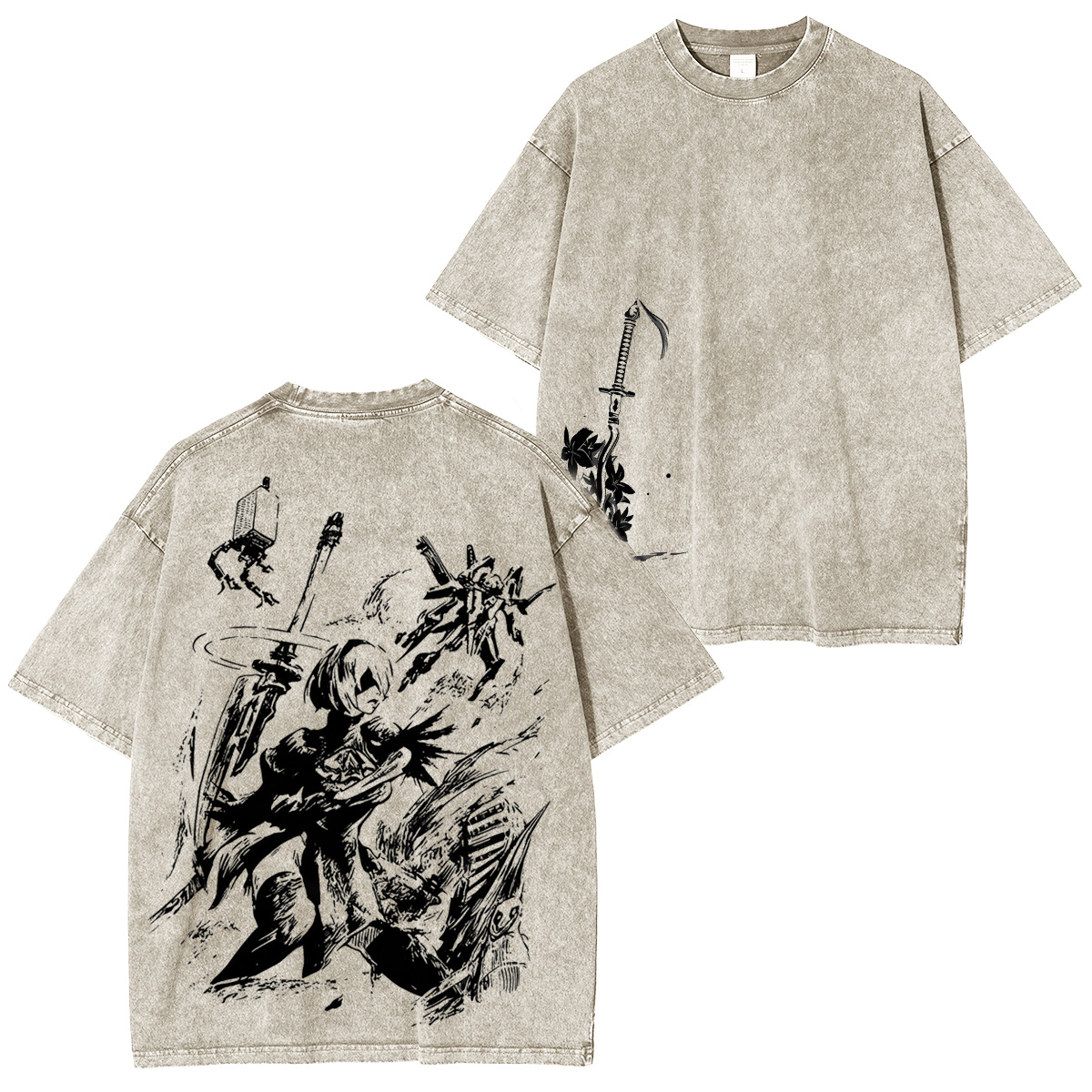 NieR: Automata 2bedit Vintage Washed T-shirt/Crewneck/Hoodie