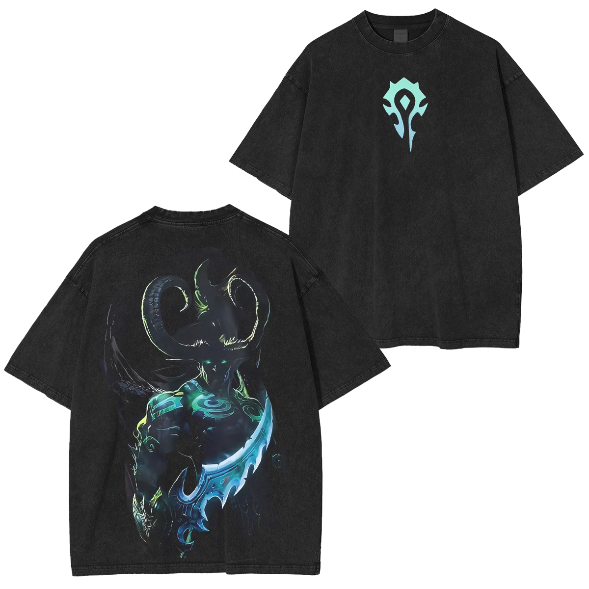 World Of Warcraft Illidan Washed T-shirt/Crewneck/Hoodie