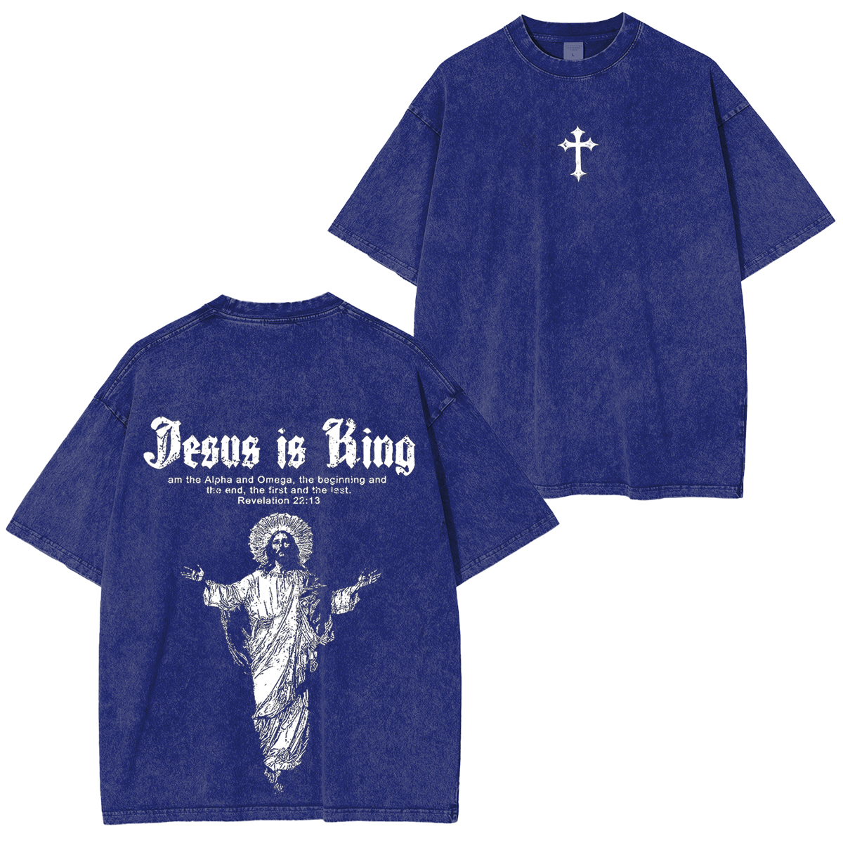 Jesus Is King Vintage Game Washed Unisex T-Shirt