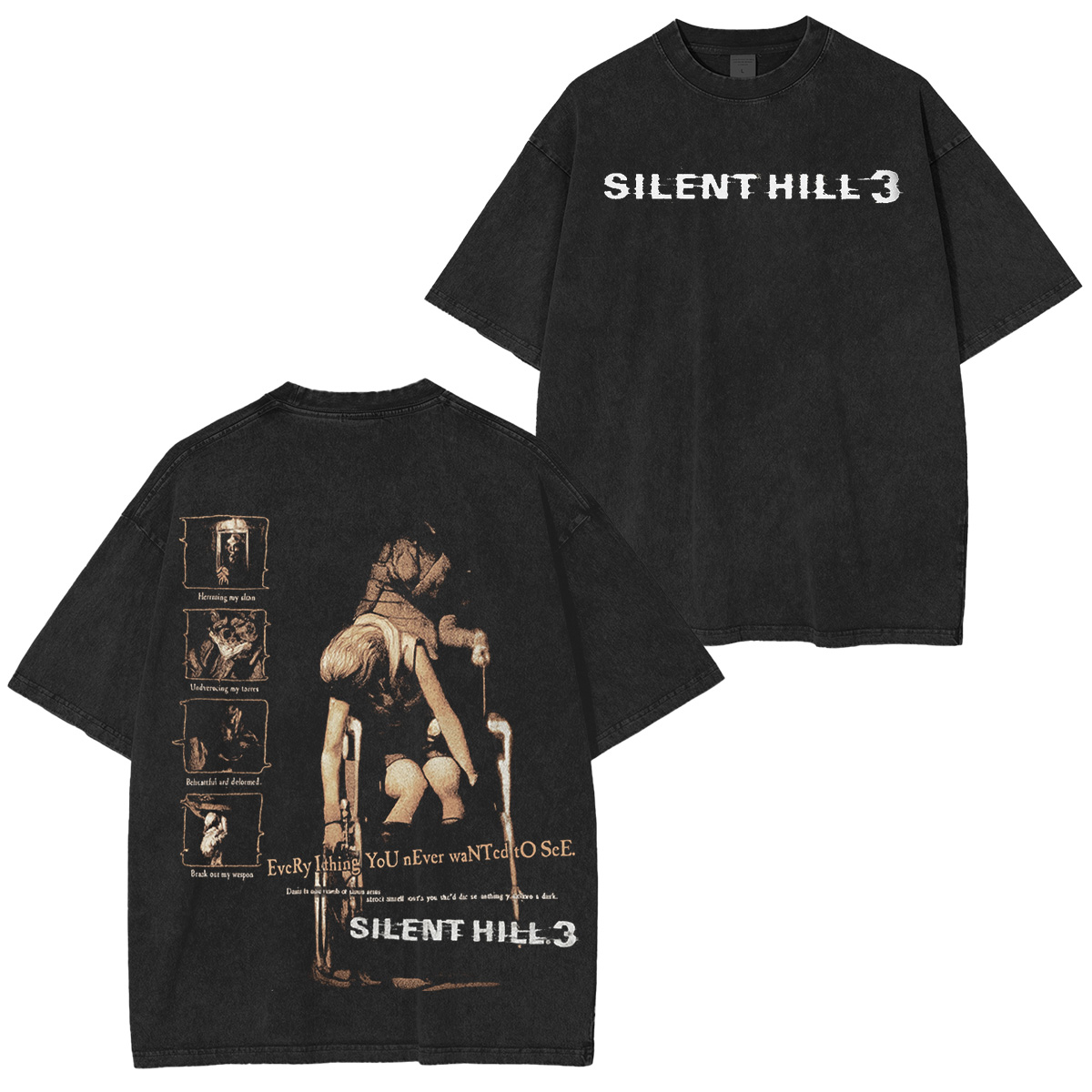 silenthill3 Retro Washed T-Shirt