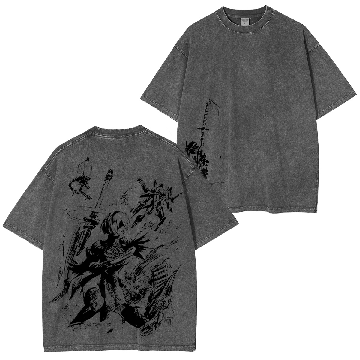 NieR: Automata 2bedit Vintage Washed T-shirt/Crewneck/Hoodie