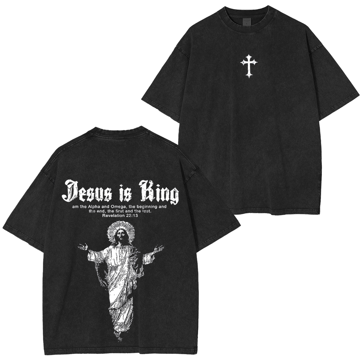 Jesus Is King Vintage Game Washed Unisex T-Shirt