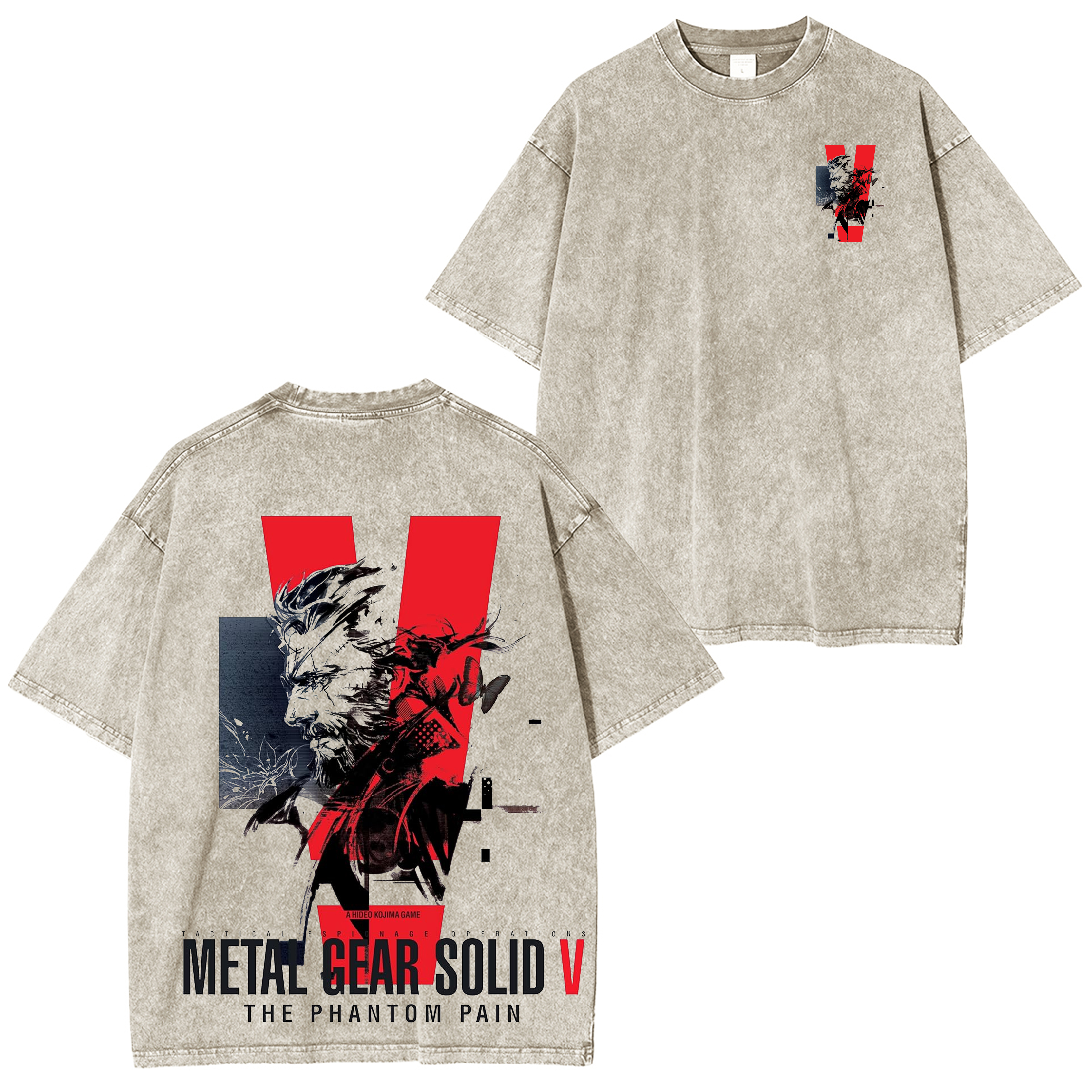 Metal Gear Solid V The Phantom Pain Unisex Washed T-Shirt
