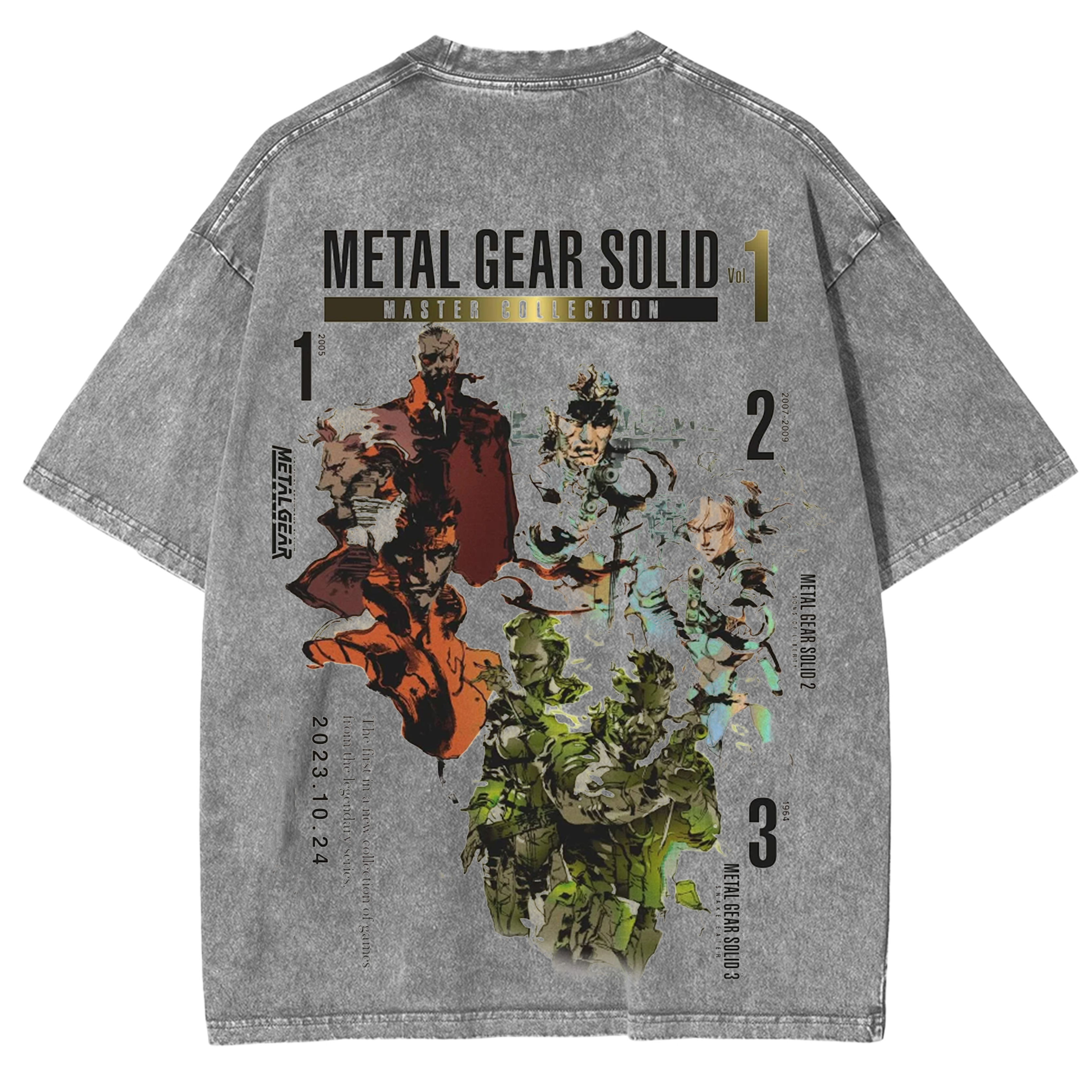 Metal Gear Solid Snake Eater Unisex Washed T-Shirt