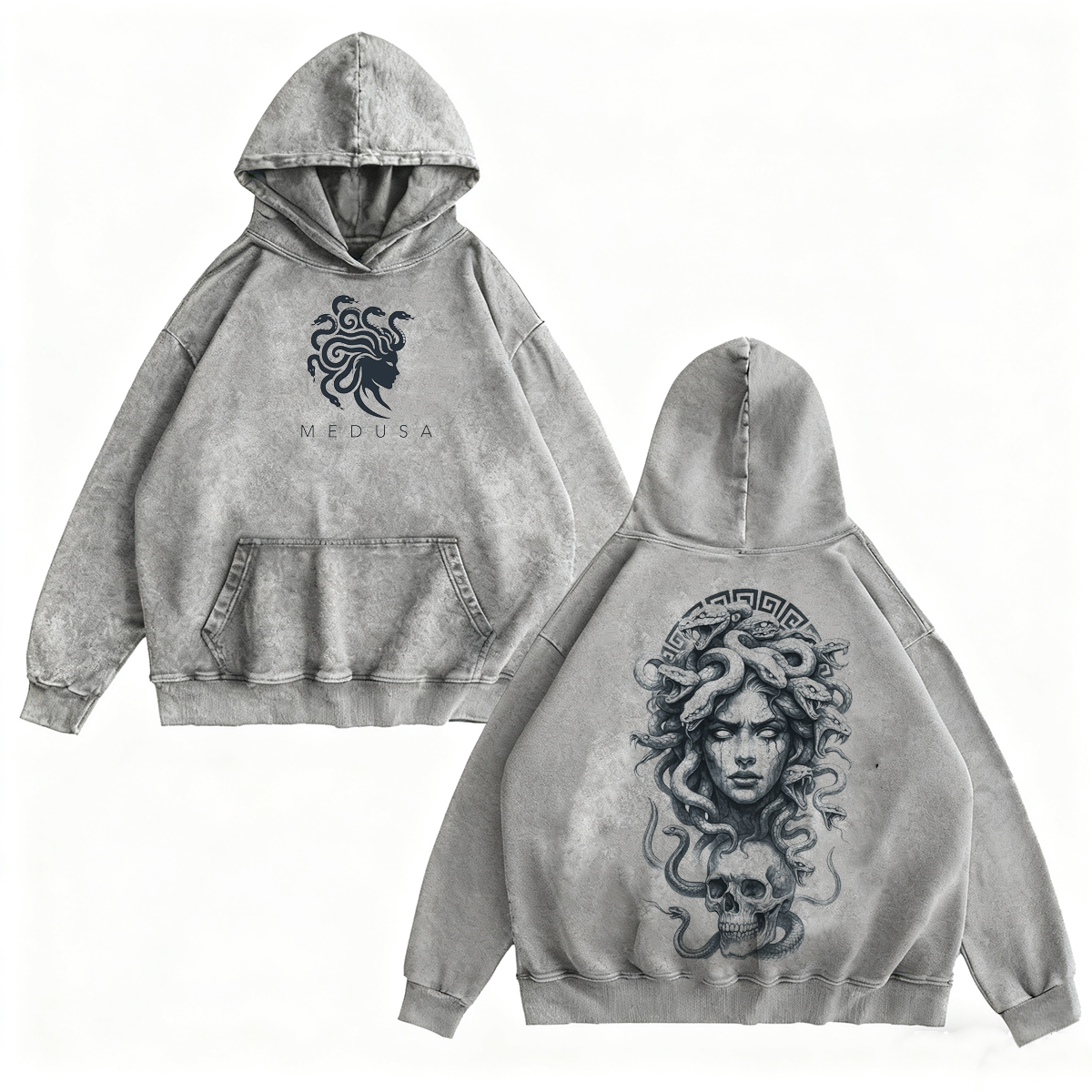Medusa Snake Washed T-shirt/Crewneck/Hoodie