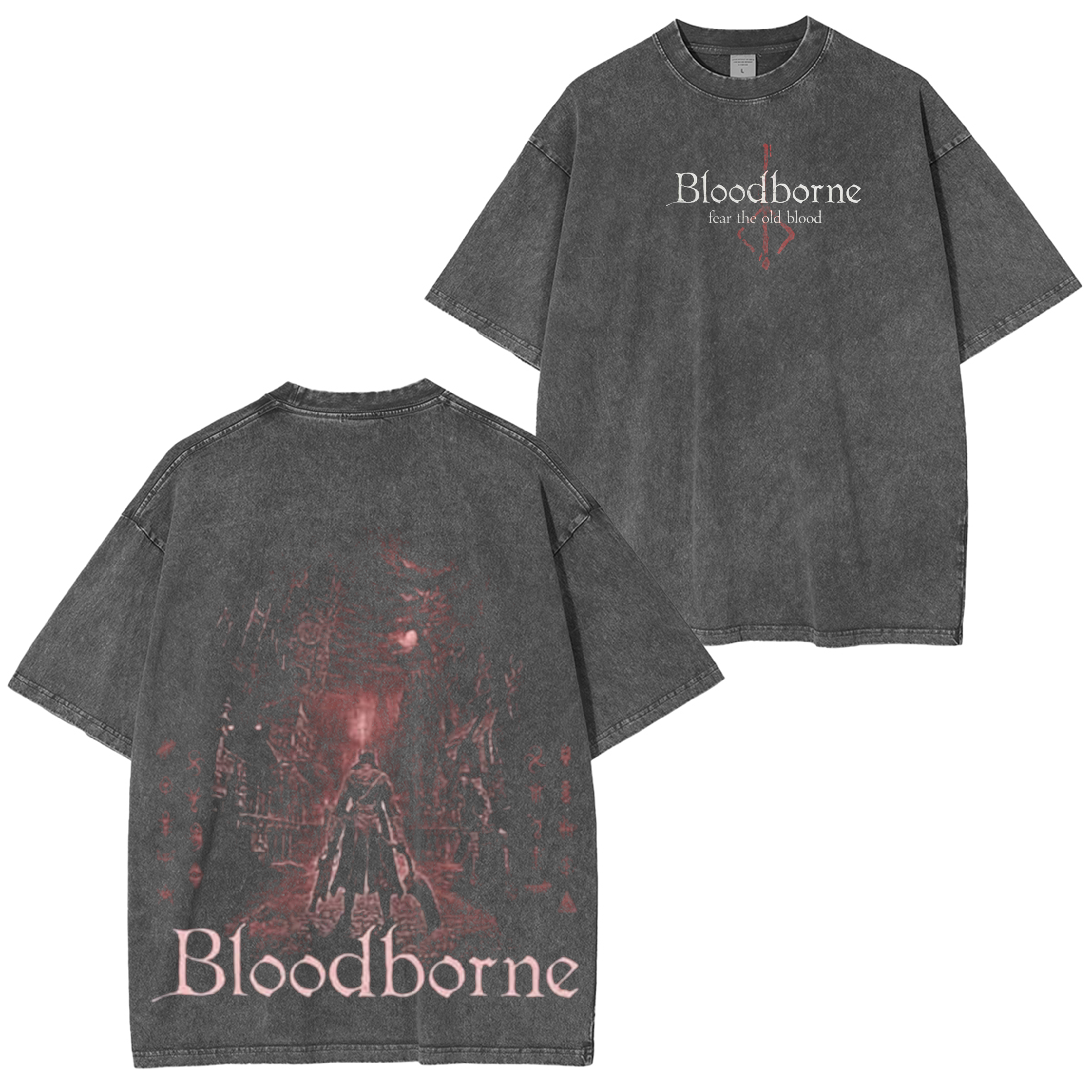 Bloodborne Vintage Unisex Washed T-Shirt