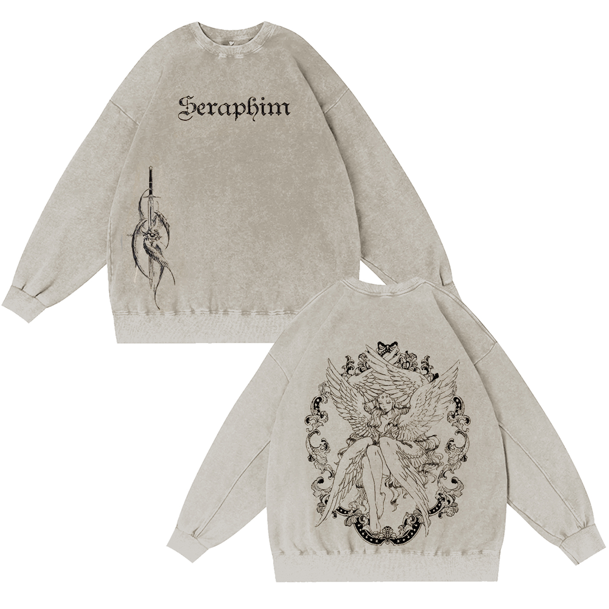 Fallen Angel Washed T-shirt/Crewneck