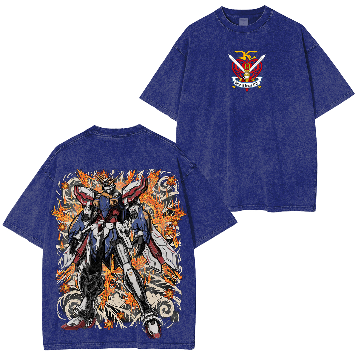 Mobile Fighter G Gundam Unisex Washed T-shirt/Crewneck/Hoodie