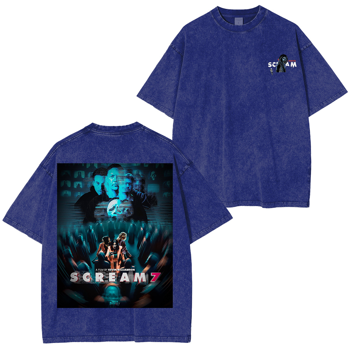 Scream7 Unisex Washed T-shirt/Crewneck/Hoodie
