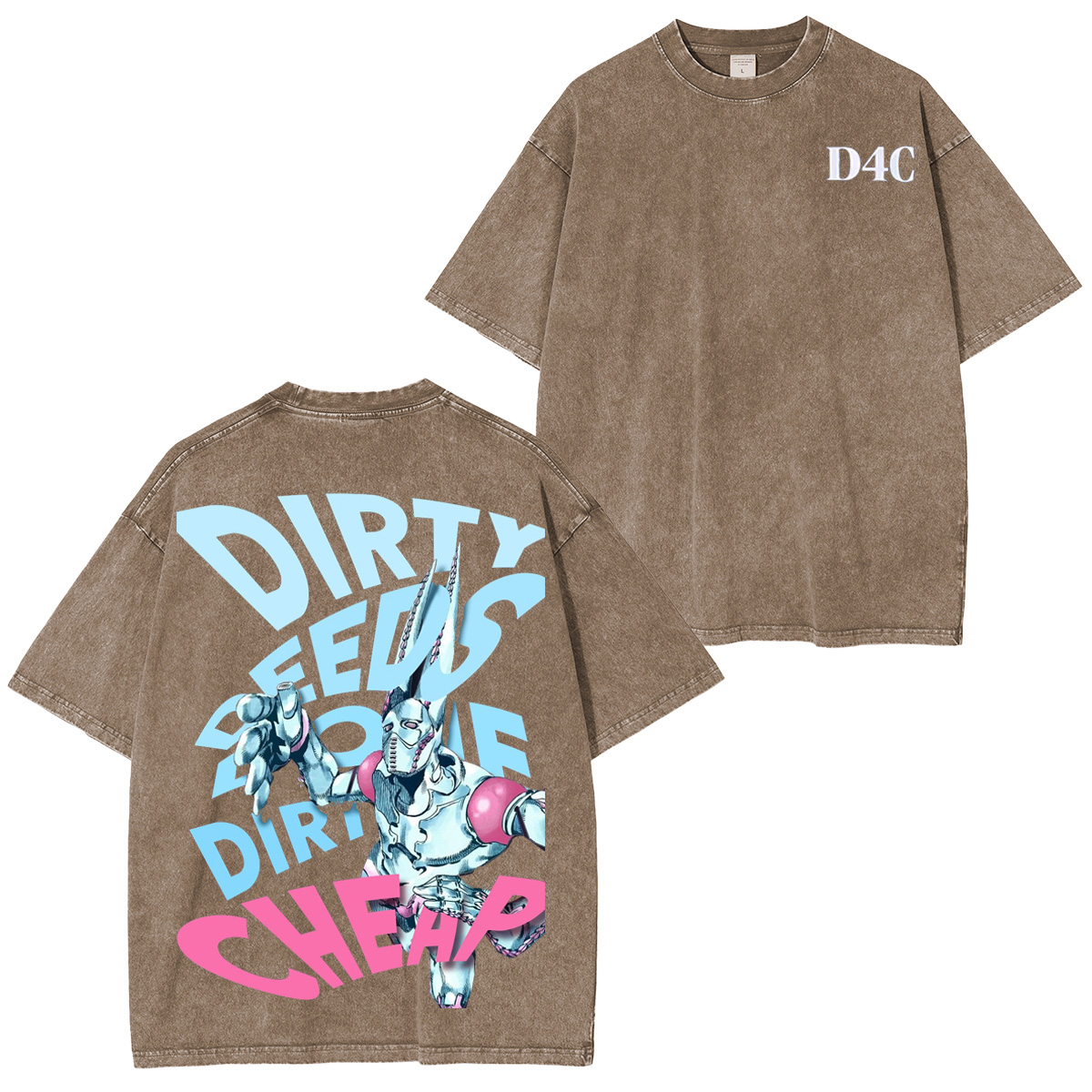 D4C JoJo's Bizarre Adventure Washed T-shirt/Crewneck/Hoodie
