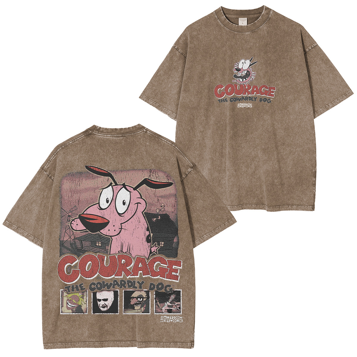 Courage the Cowardly Dog Washed T-shirt/Crewneck/Hoodie