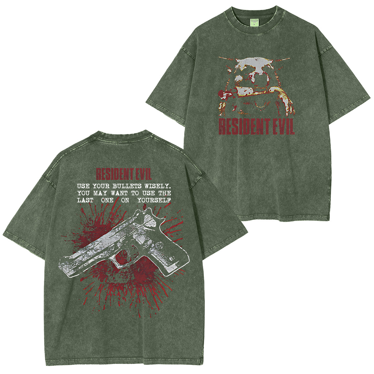 Resident Evil Washed T-shirt/Crewneck/Hoodie