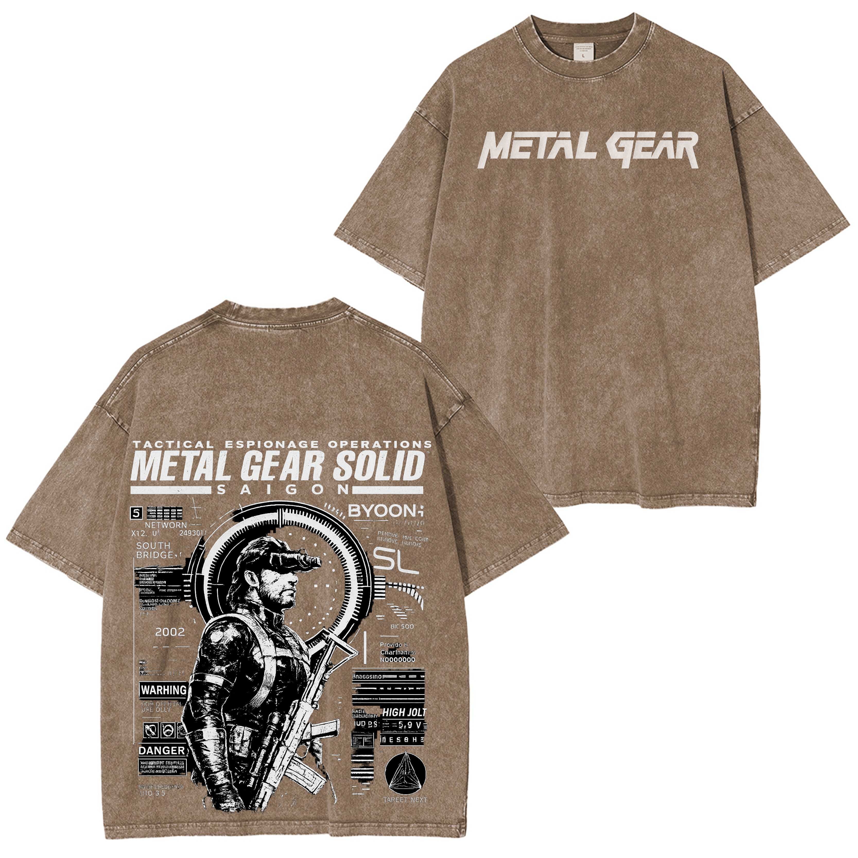 Metal Gear Solid 2: Sons of Liberty Vintage Unisex Washed T-Shirt
